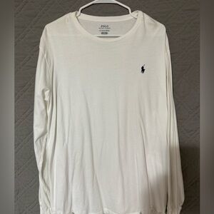 Polo by Ralph Lauren Men's Cream Long Sleeve Tee